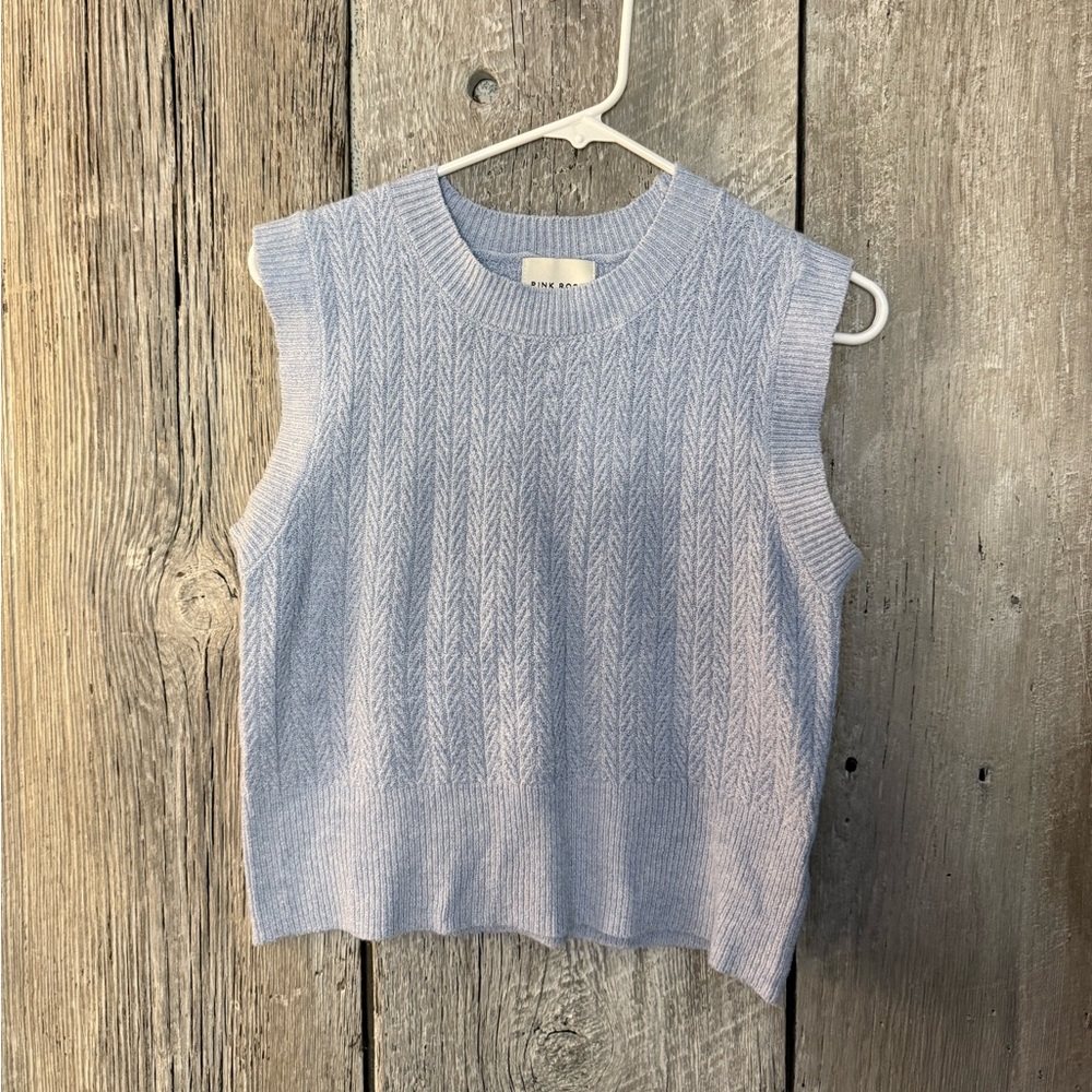 Blue sweater vest